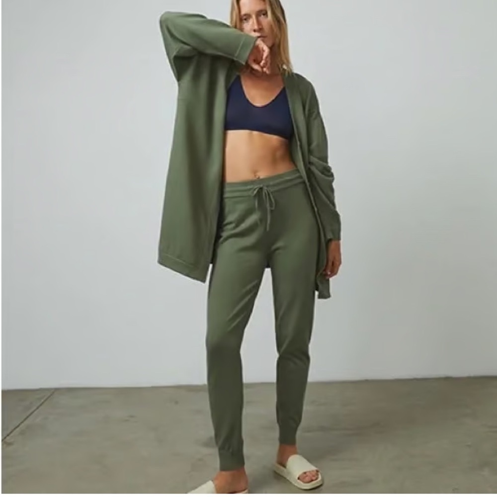 • Lunya • Women’s Cozy Cotton Jogger Pants Green XS